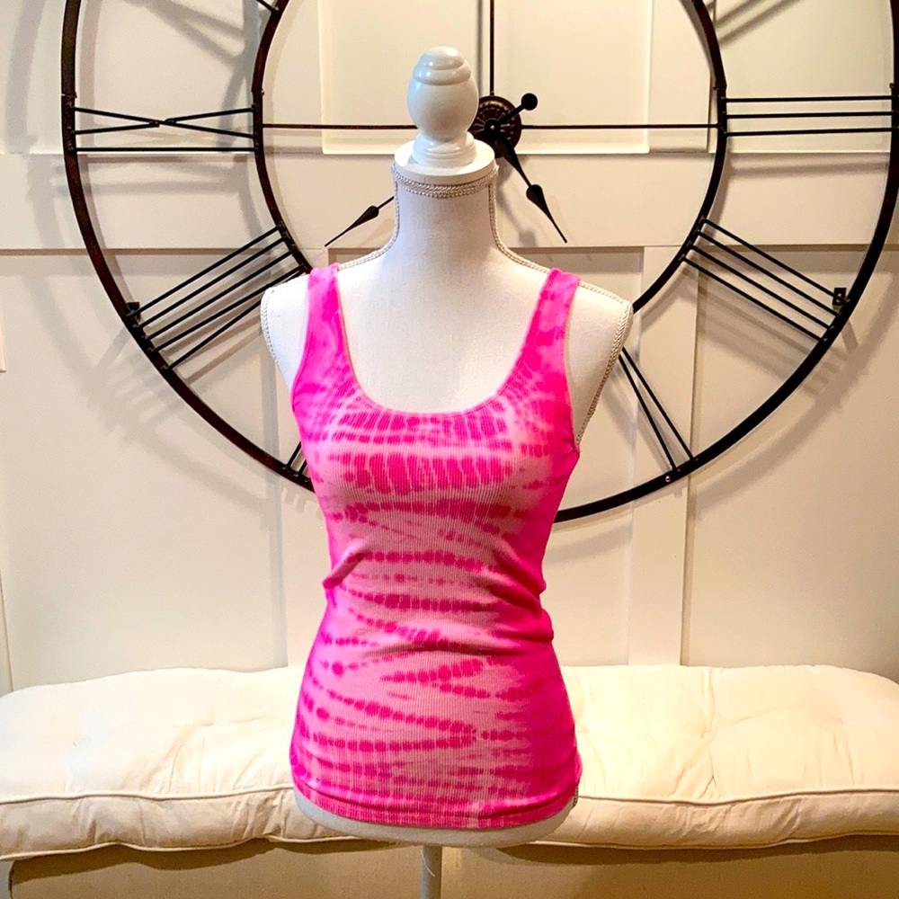 Pink Tie-dye Tank Top